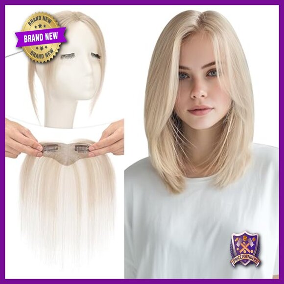 Clip In Bangs Real Human Hair Fringe Hairpiece Hand Tied Lace Base